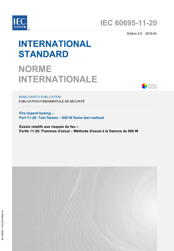 Cover IEC 60695-11-20:2015